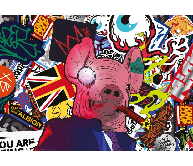 GOOD LOOT Watch Dogs Legion: Pig Mask Puzzle 1000 - 648535 - zdjęcie 3